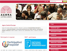 Tablet Screenshot of agora-ce.cz